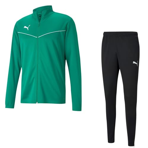 PUMA Trainingsanzug | Sportanzug für Herren | Männer aus DRYCELL Material für Dein Training, Größe:M, Farbe:Grün von PUMA