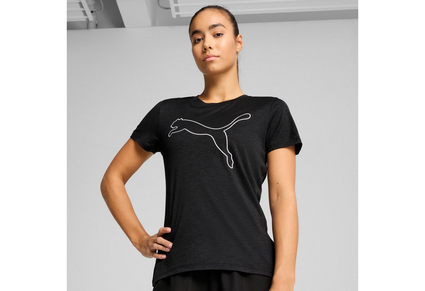 PUMA Trainingsshirt W TAD ESSENTIAL HEATHER LOGO TEE PUMA Trainingsshirt W TAD ESSENTIAL HEATHER LOGO TEE von PUMA