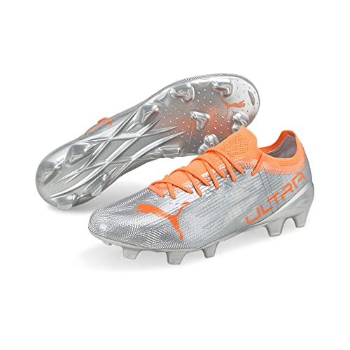 PUMA Ultra 1.4 FG/AG Fußballschuh Silber/Neonorange, 7 UK - 40.5 EU von PUMA