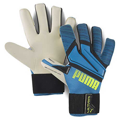 PUMA Ultra Grip 1 Hybrid Pro Torwarthandschuhe Kinder, Jungen, 4169607, blau, 44,5 von PUMA