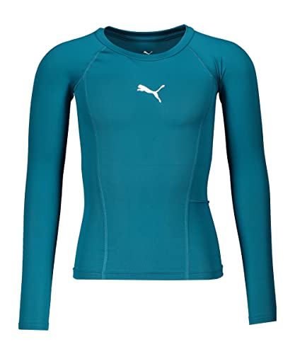 PUMA Underwear - Langarm Liga Baselayer Warm Longsleeve Kids tuerkisweiss 116 von PUMA