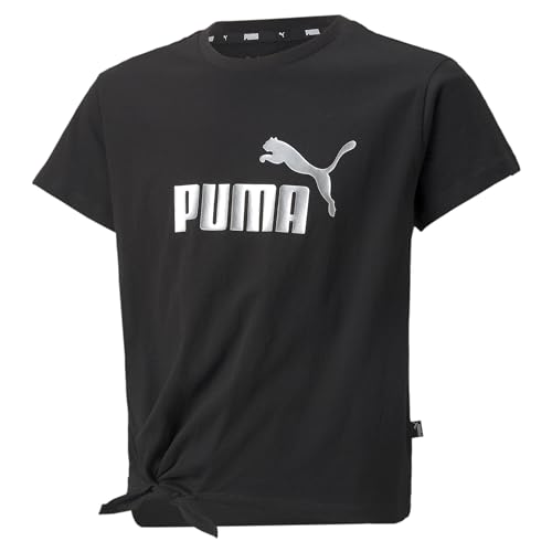 PUMA Unisex Baby Ess+ Logo Knotted Tee G T Shirt, Schwarz, 116 EU von PUMA