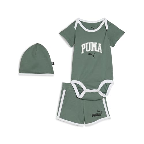 PUMA Unisex Baby MINICATS CLASS Newborn 3-Piece Set INF Gestrickte Anzüge, Green Moon, PUMA Unisex Baby MINICATS CLASS Newborn 3-Piece Set INF Gestrickte Anzüge, Green Moon, von PUMA