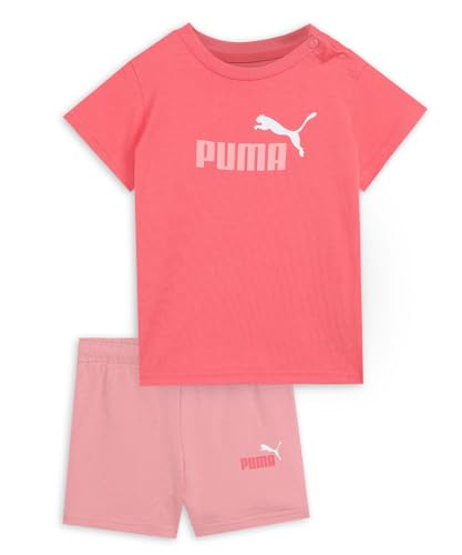 PUMA Unisex Baby MINICATS ESS Tee and Shorts Set INF Gestrickte Anzüge, Peach Frost, PUMA Unisex Baby MINICATS ESS Tee and Shorts Set INF Gestrickte Anzüge, Peach Frost, von PUMA