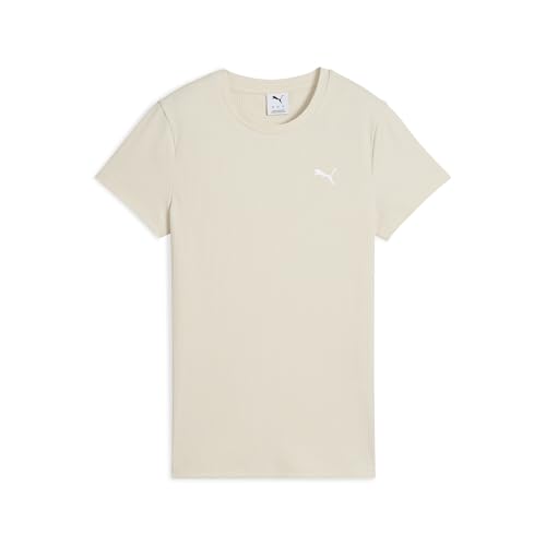 PUMA Unisex ESS Elevated Rib Tee T-Shirts, Alpine Snow, PUMA Unisex ESS Elevated Rib Tee T-Shirts, Alpine Snow, von PUMA