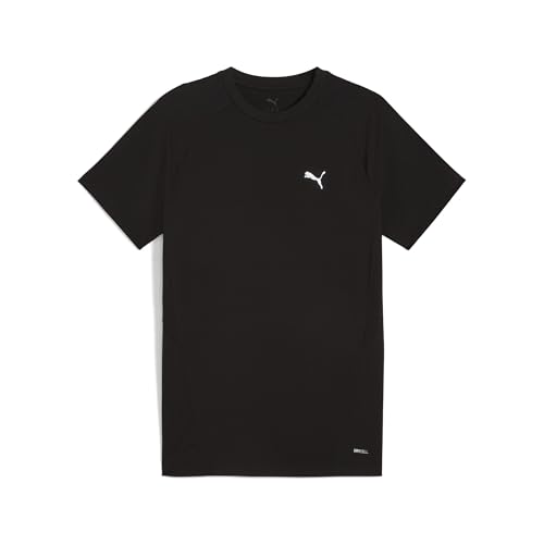 PUMA Unisex EVOSTRIPE Tee T-Shirts, PUMA Black, PUMA Unisex EVOSTRIPE Tee T-Shirts, PUMA Black, von PUMA