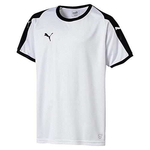 PUMA Unisex Kinder, LIGA Jersey Jr T-shirt, White-Black, 152 von PUMA