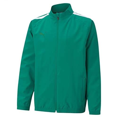 PUMA Unisex Kinder Teamliga Sideline Jkt Jr Sweater, Pepper Green-Puma White, 152 PUMA Unisex Kinder Teamliga Sideline Jkt Jr Sweater, Pepper Green-Puma White, 152 von PUMA