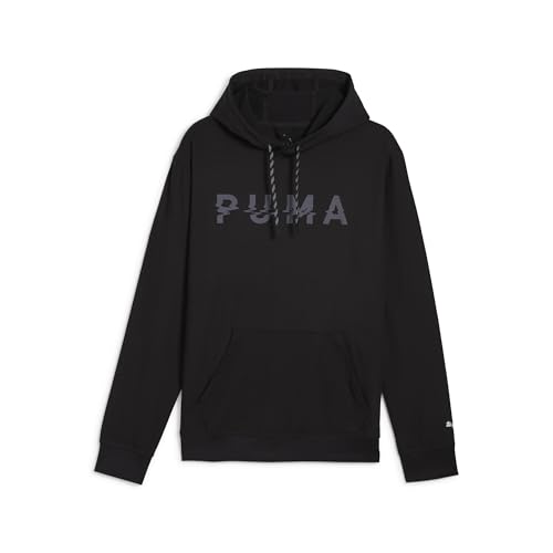 PUMA Unisex M CLOUDSPUN Branded Hoodie Kapuzenpullis, PUMA Black-Q1, von PUMA