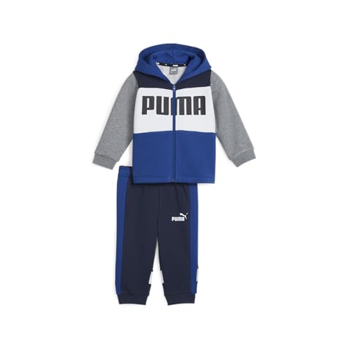 PUMA Unisex Minicats Colorblock Jogger Fl Trainingsanzug, Kobaltglasur, 80 EU von PUMA