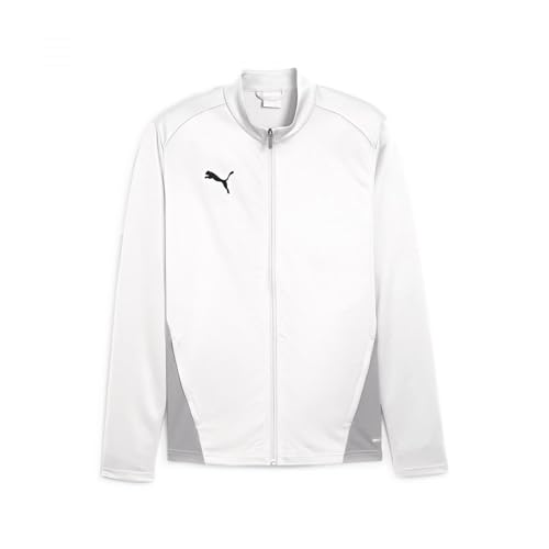 PUMA Unisex Teamgoal Jr Trainingsjacke, PUMA White-Feather Gray, 116 EU von PUMA