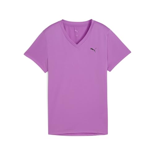 PUMA Unisex W TAD Essential Vneck Tee T-Shirts, Wild Berry, PUMA Unisex W TAD Essential Vneck Tee T-Shirts, Wild Berry, von PUMA