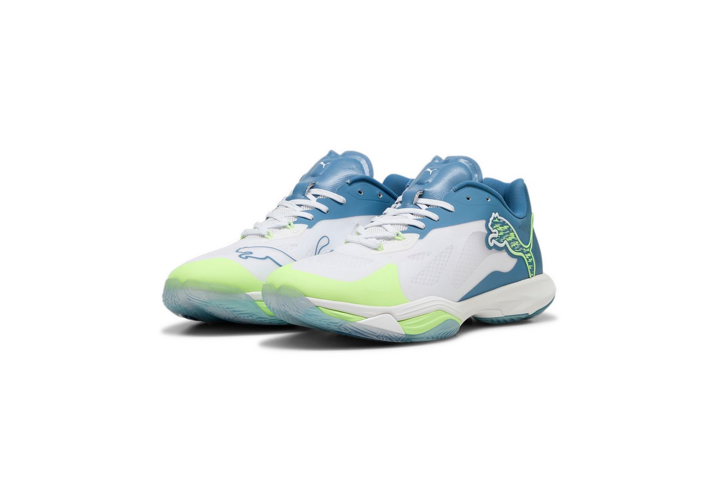 PUMA Vantage Nitro PUMA White-Blue Horizon-Fizzy Apple Handballschuh PUMA Vantage Nitro PUMA White-Blue Horizon-Fizzy Apple Handballschuh von PUMA