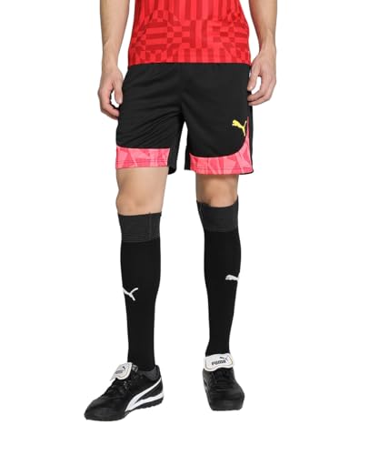 PUMA individualFINAL FF. Shorts, Unisex-Erwachsene Gestrickte Shorts, PUMA Black-Sun Stream, 659266 von PUMA