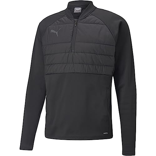 PUMA individualLIGA Hybrid 1/4 Zip Longsleeve Herren schwarz, L von PUMA