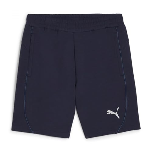 PUMA Unisex Teamfinal Casuals Jr Gestrickte Shorts, Puma Navy-puma Silver, 116 EU PUMA Unisex Teamfinal Casuals Jr Gestrickte Shorts, Puma Navy-puma Silver, 116 EU von PUMA