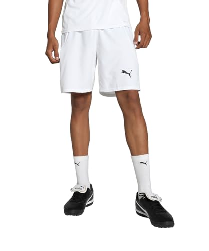 PUMA teamFINAL Shorts, Unisex-Erwachsene Gewebte Shorts, PUMA White-PUMA Black-Feather Gray, 705743 von PUMA