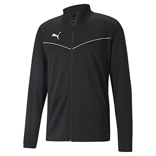 PUMA teamRISE Poly Trainingsjacke Herren schwarz/weiß, M von PUMA