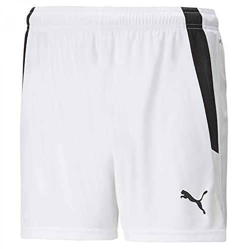 PUMA Damen Teamliga W Shorts, Puma White-puma Black, XL EU von PUMA