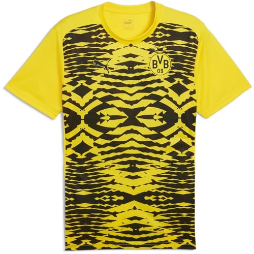 Puma BVB Prematch Jersey 24 25 gelb Borussia Dortmund Aufwärmtrikot Fan BVB 09, Größe:L von PUMA