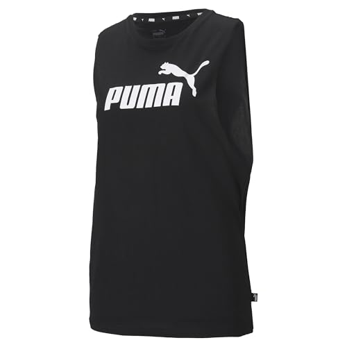 Puma Damen ESS Cut Off Logo Tank Tanktop, Black, L Puma Damen ESS Cut Off Logo Tank Tanktop, Black, L von PUMA