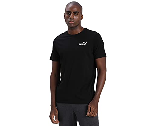 Puma Herren T-Shirt ESS S Logo Tee, Black, L, 586668 von PUMA