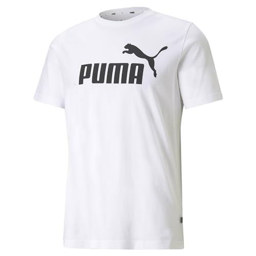 PUMA Herren Ess Logo Tee T-shirt, Puma White, XS EU von PUMA