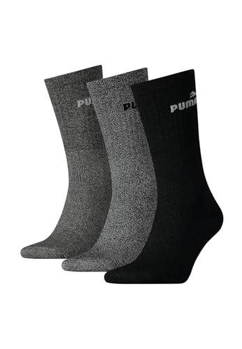 Puma - Unisex Sport Socken 3er Pack, Grau (anthracite), 39-42 von PUMA