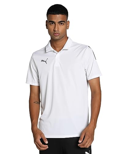 PUMA Herren Teamliga Sideline Polo Shirt, Weiss, M von PUMA