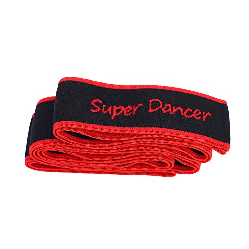 Yoga-Widerstandsband, Widerstandsgurt, Lateinischer Tanz, Elastischer Dehngürtel, Fitness-Übungs-Zuggurt (Rot) von PUNELE