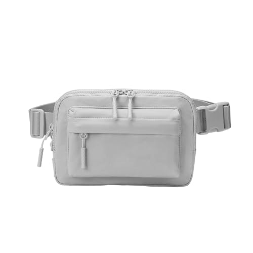 PURFUU Multifunktionale Hüfttasche, Crossbody-Tasche, einfarbig, Brusttasche mit verstellbarem Riemen, wasserabweisend, Gürteltasche für Unisex von PURFUU