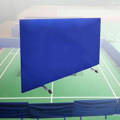 Faltbare Tischtennis-Schirmung, Indoor-Trainingsfeldzaun, der Hindernisblöcke umgibt, in Schulen und Stadien verwendet wird, temporärer Trennschirm (sechs Farben erhältlich) (Farbe: Blau, Größe: 140 x von PWABAF