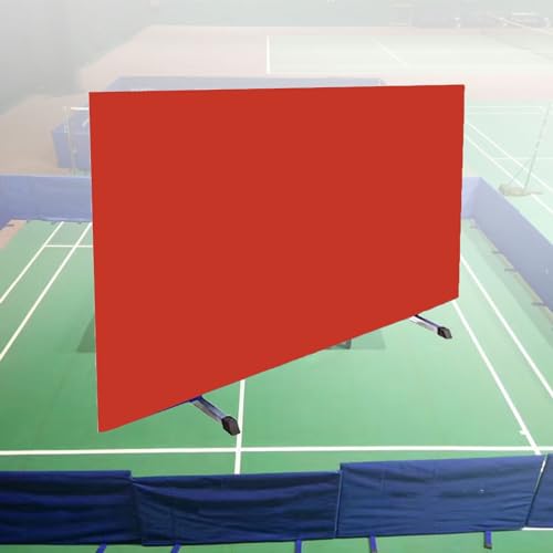 Faltbare Tischtennis-Schirmung, Indoor-Trainingsfeldzaun, der Hindernisblöcke umgibt, in Schulen und Stadien verwendet wird, temporärer Trennschirm (sechs Farben erhältlich) (Farbe: Rot, Größe: 140 x von PWABAF