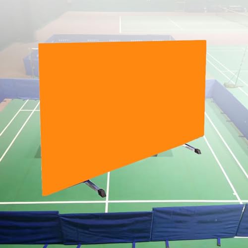 Faltbare Tischtennis-Schirmwand, Indoor-Trainingsfeldzaun, der Hindernisblöcke umgibt, in Schulen und Stadien verwendet wird, temporärer Trennschirm (sechs Farben erhältlich) (Farbe: Orange, Größe: 14 von PWABAF