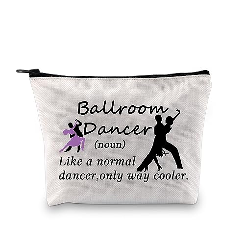 PXTIDY Ballroom Dance Gift Ballroom Dancer Definition Makeup Bag Dancer Survival Kit Tango Dancer Gift Latin Dance Lover Gift, Beige, ONE SIDE von PXTIDY