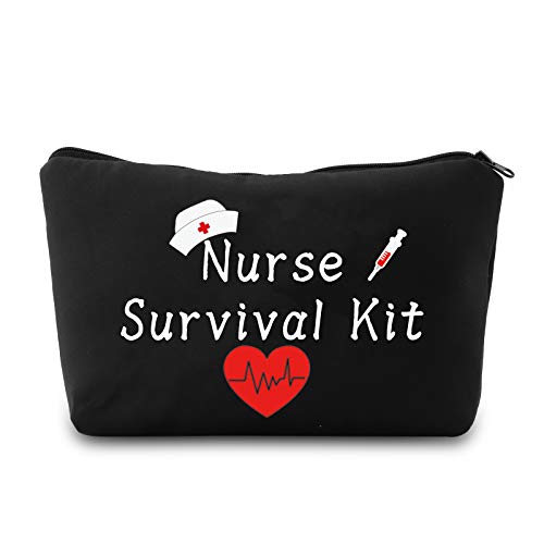 PXTIDY Nurse Gifts Nurse Survival Kit Kosmetiktasche Krankenschwester Tasche Krankenschwester Geschenk Krankenschwester Student Abschluss Geschenk, Schwarz von PXTIDY