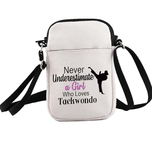 PXTIDY Taekwondo Umhängetasche, Karate, Taekwondo, Trainer, Geschenk, Crossbody-Tasche, Karate-Geschenke, Taekwondo-Geschenke, Kampfsport-Geschenke (Taekwondo) von PXTIDY