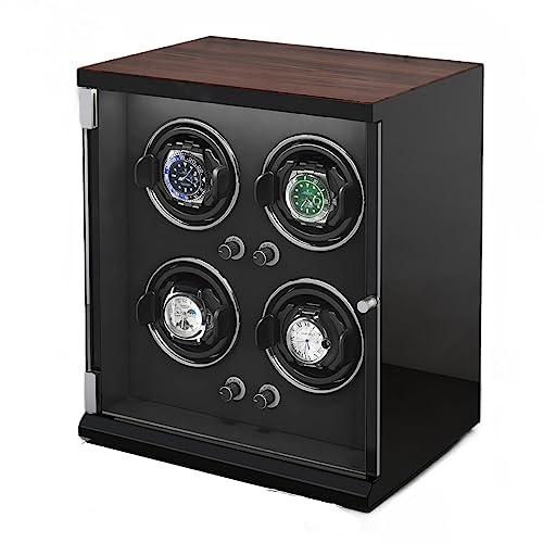 PYYLTTP Uhr Wickler Automatic Watch Winder Box für den 2/4/6/9/12/16 Uhren 5 Rotationsmodi für Herren- und Frauen Uhren -Aufbewahrungsschachtel Uhren -Wickler Wickler Innovate von PYYLTTP