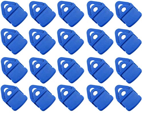 20 x Holdon® MINI Clip Blau - Klammer Klemme Befestigungsöse für Banner, Zelt, Planen, Molton - BO-Camp/Isabella von Paccs