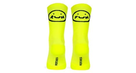 pacific and co smile run socken fluo gelb von Pacific and Co