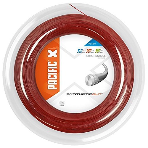 pacific Tennissaite Synthetic Gut - 200m-Rolle, rot, 1.35mm/15L, PC-2286.74.24 von Pacific