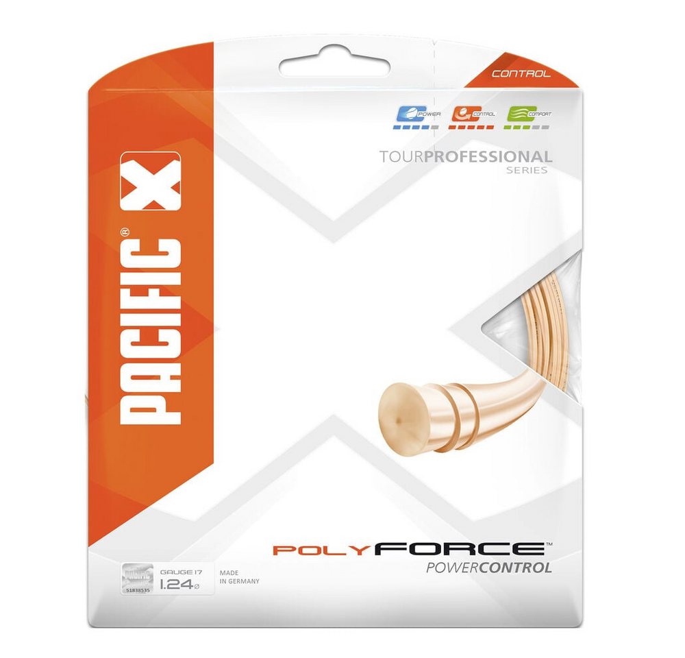 Pacific Tennissaite Poly Force 12,2m light-orange Pacific Tennissaite Poly Force 12,2m light-orange von Pacific