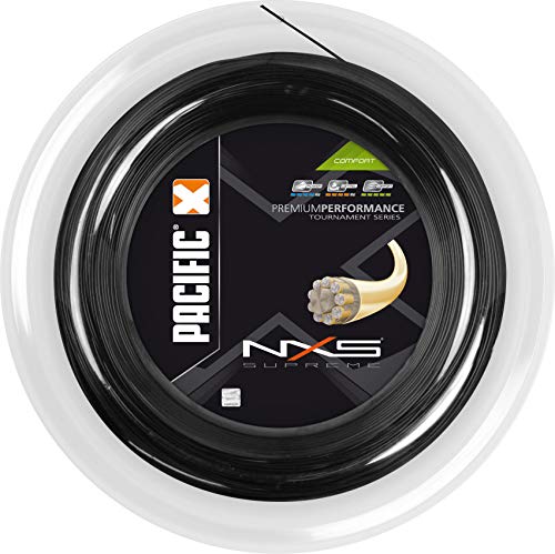 pacific Tennissaite NXS Supreme - 200m-Rolle, schwarz, 1.28mm/16L, PC-2104.74.12 von Pacific