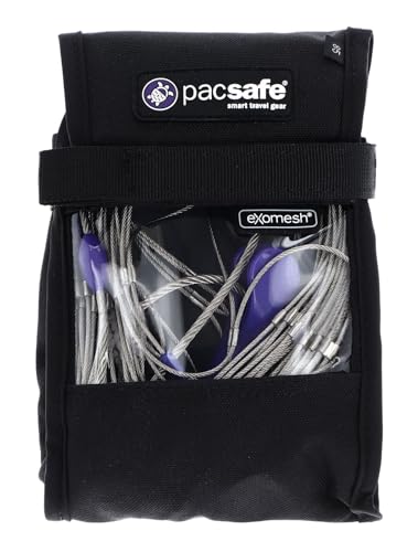 Pacsafe - Anti-Diebstahl Rucksack- und Taschenschutz, Drahtkäfig Schutz-System mit Schloß für Rucksäcke, Reisegepäck Netz, Diebstahlschutz, 55-85 Liter von Pacsafe