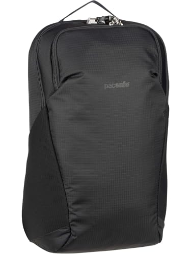 Pacsafe Vibe 20 - Anti-Diebstahl Rucksack, Backpack, Diebstahlschutz Daypack, Sicherheitstechnologie 20 Liter, Schwarz/Jet Black von Pacsafe