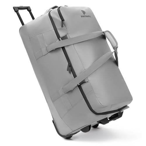 Pactastic große XL Trolley-Reisetasche mit Rollen | 110 Liter - 78 cm | für Männer & Frauen aus veganem Tech-Material von Pactastic