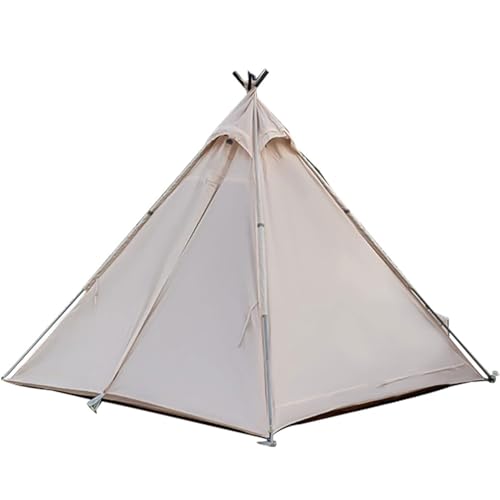 Camping Pyramidenzelt Mit Doppeltür, Großes Tipi-Pagodenzelt Für Erwachsene Für 3-4 Personen von PacuM