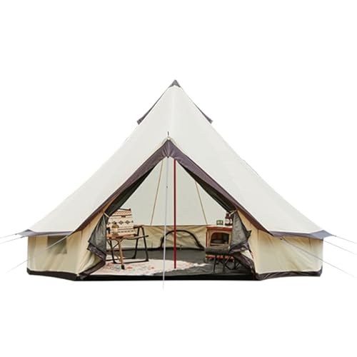 Luxuriöses Wasserdichtes 4-Jahreszeiten-Zelt Für Camping Und Glamping, Familienzelt Für Glamping Mit Seitenbelüftung Für 8 Personen von PacuM