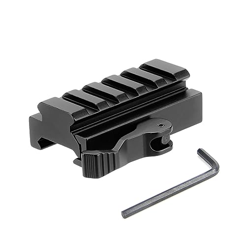 Paike 5-Slot-Picatinny-Riser-Halterung mit QD-Hebelverriegelung, Schnellverschluss, Low-Profile-Schienen-Riser-Halterungsadapter Paike 5-Slot-Picatinny-Riser-Halterung mit QD-Hebelverriegelung, Schnellverschluss, Low-Profile-Schienen-Riser-Halterungsadapter von Paike