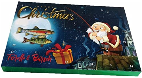 Paladin Adventskalender Forelle/Barsch - Angelkalender für Forellenangler & Barschangler, Kalender für Angler, Weihnachtskalender von Paladin
